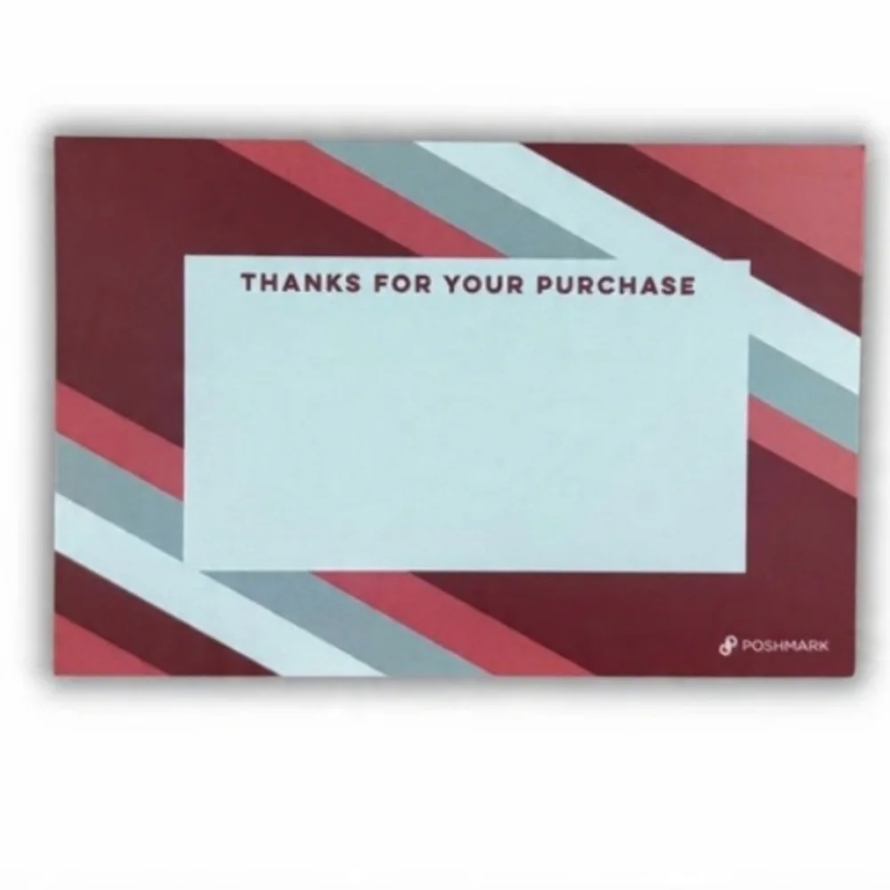 Poshmark Thank You Card Swag Merch Posh Cards Thanks Ltd Edition Supply 10
